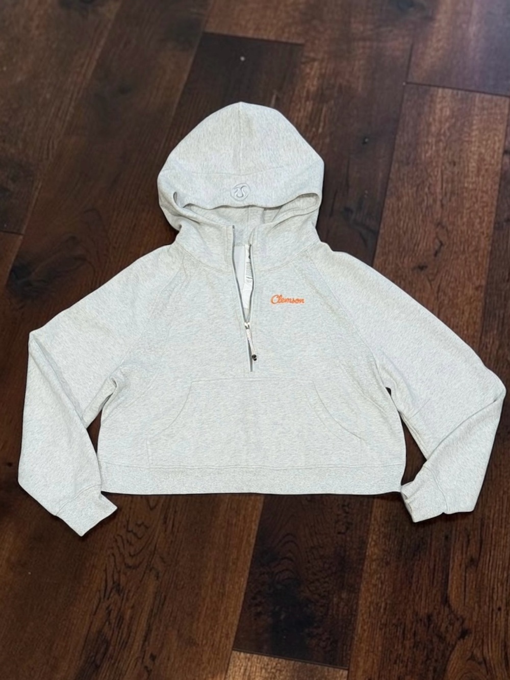 Lululemon CLEMSON University Scuba Oversized Half Zip Hoodie XL